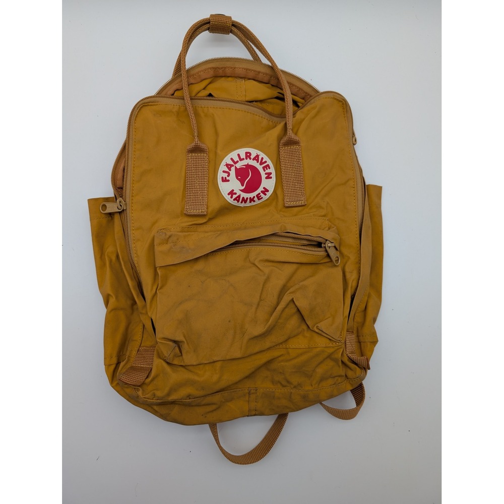 Fjallraven Kanken Yellow Backpack Classic School Bag 23510 Vinylon F